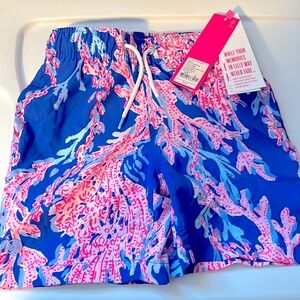 Toddler, nwt, Lily Pulitzer toddler boy swim trunks, bathing suit, XS 2t/3t